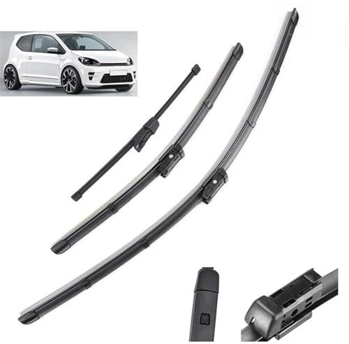 NRTNRFQW Auto-Wischerblätter Für VW UP 2011-2017 Windschutzscheibenwischerblätter Vorne Hinten Fenster Wischer 24 16 10