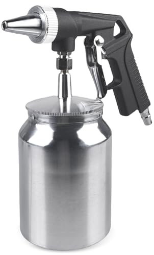WIYETY Pistola per sabbiatura con bomboletta spray, in lega di alluminio, pistola per sabbiatura con ugello da 6 mm, sabbiatrice, sabbiatrice