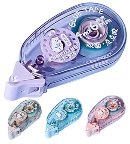 Gogogmee 4stücke Doppelseitiges Klebeband Roll-klebeband Für Scrapbooking Doppelseitige Klebepunkte Klebebandspender Punktklebeband Fotoklebeband