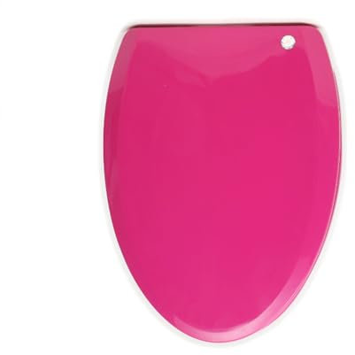 Giural Toilettendeckel Mit Absenkautomatik Oval, WC-Sitz Mit Absenkautomatik, Klobrille Zum Abnehmen Wc Deckel Aus Antibakteriellem Duroplast,Lila