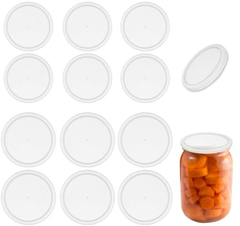 Mrltau Lot de 12 couvercles universels gramme, yaourt 500g