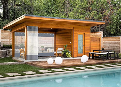 Tende impermeabili da esterno per patio, isolamento termico, tende ombreggianti ideali per padiglioni, balconi e garage, tende da patio personalizzabili, grigie, 2,5 x 4 m