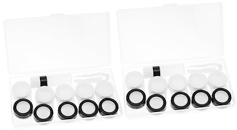 FRCOLOR 10stücke Teiliges Tragbarer Kontaktlinsenbehälter Mit Transparenter Linse Auslaufsicher Stilvolles Design Für Reisen Und Alltag Für Weiche Linsen Und Pflege