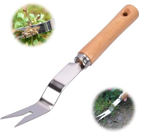 Weed Remover Tool, 2025 New Manual Garden Weed Pulling Tool with 2 Claws, Gardening Uprooting Weeding Tools, Stainless Steel Hand Weed Puller for Dandelionfor, Dandelion Removal Tool (1PCS)