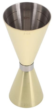 TOPPERFUN Dispositivo De Medición De Vino Jigger Japonés Doble Para Coctelería Vaso Medidor De Acero Inoxidable Para Cócteles Medidor De Tragos Con Interiores Bar