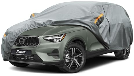 Kayme Heavy Duty Car Cover Waterproof Breathable, Custom Fit Volvo XC40(2018-2025), Outdoor Full Cover Sun Rain UV Dust All Weather Protection. Shipping From European Warehouse