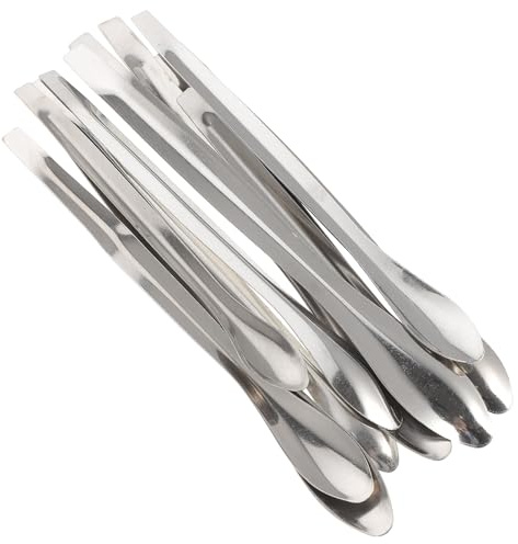 SEWACC 12 Cucharas Medidoras de Acero Inoxidable para Experimentos Juego de 4 Tamaños Precisos Herramienta Útil para Laboratorio y Enseñanza Química