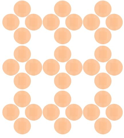 MOLUCKFU 300 Piezas Vendajes Adhesivos Impermeables y Transpirables, Mini Vendajes Redondos de PE y Algodón, 22 MM, 300 Unidades en 3 Cajas, para Protección de Heridas y Actividades al Aire