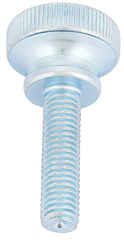 NDNCZDHC Viti testa zigrinata M8x25mm da 10 pezzi, bulloni testa piatta zigrinati in acciaio al carbonio zincato, manopole con impugnatura a spalla Elementi di fissaggio