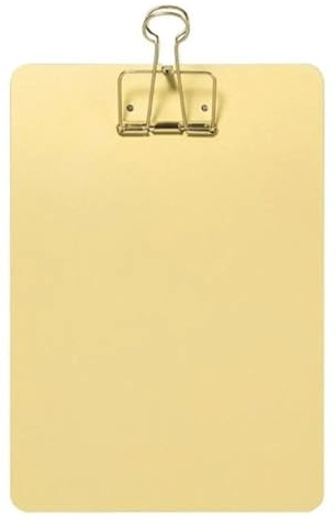 Planche à Pince Fournitures de bureau Menu Porte-documents Porte-bloc-notes Format A5 en métal Chemises classement(Gold)