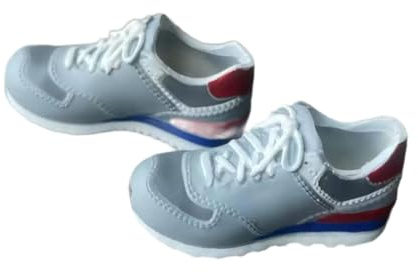 Amagogo 1/6 Puppen-, Mini-Sportschuhe, bequeme Miniatur-Laufschuhe, Schuhwerk für 12-Zoll-Actionfiguren (weiblich), Grau