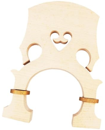 KIOALXZ Verstellbarer Kontrabass Steg, höhenverstellbar, aus Ahornholz, 4/4 Größe, Doppelgröße: 20 x 16 x 2 cm / 7,9 6,3 0,8 Zoll, 3/ Steg, 1/2 Größe, verstellbar