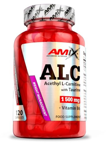 AMIX - Suplemento Deportivo - CarniLine ALC con taurina y Vitamina B6 en Formato de 120 Cápsulas - Activa el Metabolismo - Mejora el Rendimiento Muscular