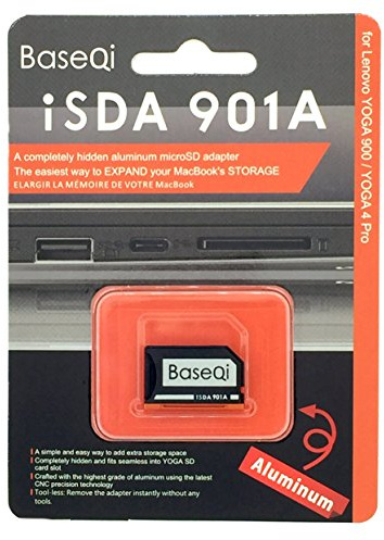 BaseQi MicroSD-Adapter für Lenovo Yoga 900 & 710 und Yoga 4 Pro - Typ iSDA 901A