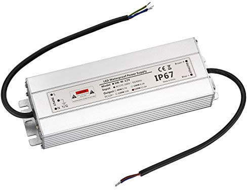 LED Trafo 12V 150W 12,5A IP67,geeignet für LED Stripes und Leuchtmittel,Upgrade Transformator Netzteil Driver 230V auf DC12V Wasserdicht