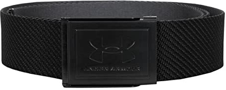 Under Armour Mens 2023 Webbing Golf Belt - Black - One Size