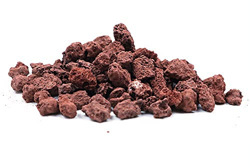 Tiardey 240g Granules de Pierre de Lave,aménagement paysager décoratif pour Bols à feu,foyers,Ensembles de b?ches à gaz,cheminées intérieures ou extérieures - (3-5 mm)