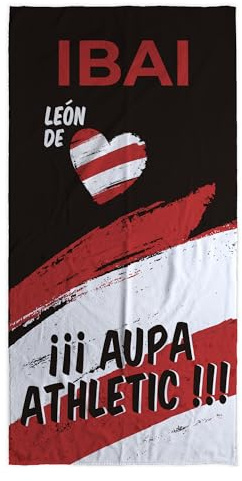 LolaPix Toalla Athletic. Toallas Personalizadas. Toallas de Futbol con Nombre. Toalla Personalizada Playa. Regalos Personalizados con Nombre. Varios diseños y tamaños.