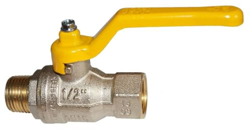 Gas-Kugelhahn Gashahn Gas-Absperrhahn verschiedene Ausführungen (1, Durchgang IG + AG)