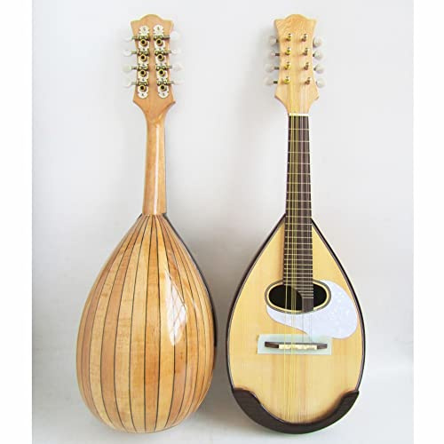 Zengxue Scoop Type Treble 8 String Mandolin Spruce Scoop Style Japonais Instruments De Musique Occidentale Débutants Mandoline