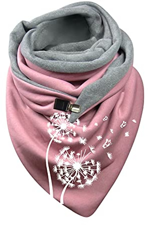Damen Schal Baumwolle Dreieckstuch Frauen Winterschal Herbstschal Warm Dreieck Schal Halstuch Scarf