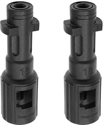 Create idea 2 Stück Hochdruckreiniger Kupplungsadapter Ersatz Bajonett Fitting Konverter Adapter Hochdruckreiniger Zubehör für Autowäsche Gartenarbeit Zuhause Kunststoff