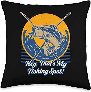 Hey That's My Fishing Spot Introvert Lakes Antisocial Lagoon Throw Pillow