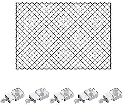 perfk Aquarium-Siebnetz, Aquarium-Abdeckung, Ersatznetz, Luftsieb, Netz, Netzzubehör, DIY, langlebig, mit Fester Halterung, durchsichtiges Netznetz