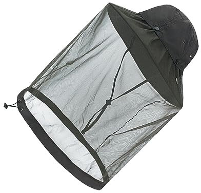 YIUPEDRFG Imkerhut, Sicherheit und Komfort bei der Pflege der Bienen, Moskitonetz Hut, Nylon Insekten Eimerhut, Moskitonetz Hüte, Olive