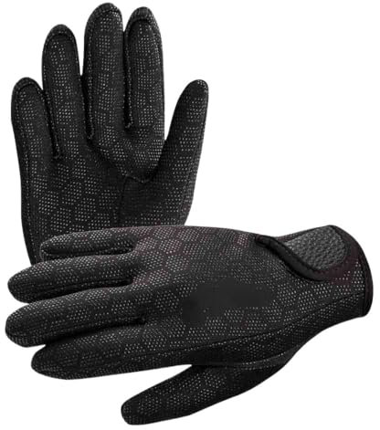 YoGaes Tauchhandschuhe 1 Paar Anti Slip Warme Neoprenanzug Handschuhe 1,5mm Neopren Schwimmen Tauchen Handschuhe for Frauen Männer Schnorcheln Surfen Wasser Sport Neoprenhandschuhe (Größe : S)