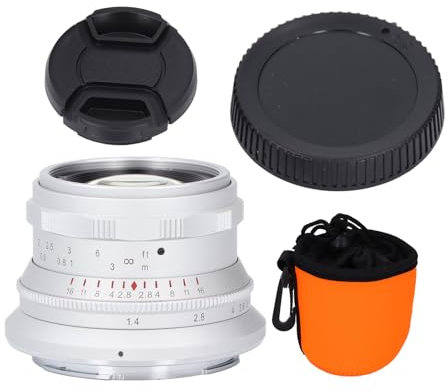 Vollformat-Objektiv mit Manueller Fokussierung, 35 Mm F1,4 Kamera-Porträtobjektiv mit Großer Blende für Z-Mount für Z30 Z5 Z6 Z6II Z7 Z7II Z8 Z9 ZFC (White)