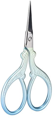 Ciseaux D'Artisanat de Broderie, Petits Ciseaux Tranchants en Acier Inoxydable pour le Travail D'aiguille et L'Artisanat, Artisanat de Bricolage, Fans de Couture Ménagers (vert