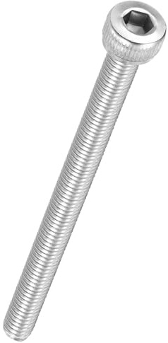 Kozelo 25 Stück Zylinderschrauben mit Innensechskant - [M4-0,7 x 55mm] 304 Edelstahl Vollgewinde Innensechskantschraube Antrieb für Elektromotor 3D-Druck Lüfter Motorenaustausch, Silber