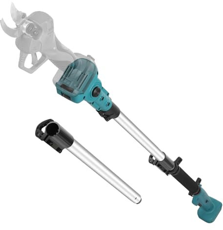 Teleskopstange für professionelle Akku-Gartenscheren: 2.2M Verlängerungsstange für Gartenscheren kompatibel mit Makita 18V Batterie – Teleskopstange aus Aluminiumlegierung mit 180° Drehfunktion