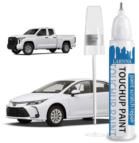 Super White/Ice Cap (040) Touch Up Paint for Toyota-Exact Match 2 in 1 touchup Paint Pen for Chips and Nicks Repair Car Paint Scratch Repair Kit