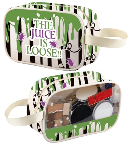 Bjuice Inspired Makeup Bag Musical Theater Gift Halloween Horror Fan Travel Toiletry Bag Organizer Pouch Cosmetic Bag (Loose Toiletry tm2)