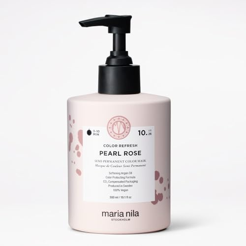 Maria Nila Colour Refresh Pearl Rose 10.26 – Farbauffrischende Haarmaske für blondes & aufgehelltes Haar – zarter Perlmutt-Rosé-Ton – pflegt, glättet & verleiht Glanz – vegan, 300 ml