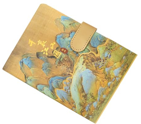 Gatuida Carnet de Notes Rétro Boucle Magnétique, Motif Peinture Ancienne, Format Compact, Journal de Style Chinois, Bloc-notes D'enregistrement des Horaires, Planificateur Quotidien