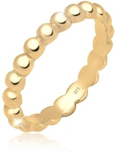 Elli Damen Stapelring 925 Sterling Silber gold