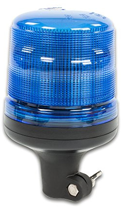 LED-MARTIN Rundumleuchte SESTO - 11 Blitzmuster - blau - DIN-Aufnahme - 12V 24V. Professionelle Kennleuchte, Warnleuchte, Blitzleuchte für den Einsatz im Straßenverkehr.