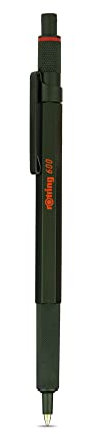 rOtring 600 Kugelschreiber | mittlere Spitze | Schwarze Tinte | Grüner Schaft | nachfüllbar