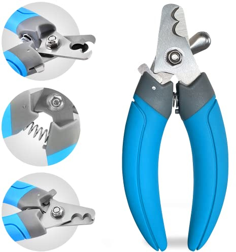 LuckyTail Nagelknipser für Hunde mit Sicherheitsschutz und Verriegelung, professionelles Haustierpflege-Werkzeug für mittelgroße und große Hunde
