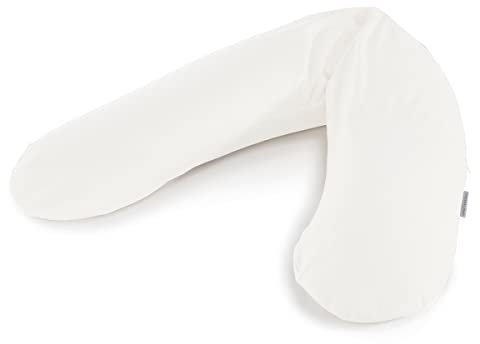 Le coussin d'allaitement original Theraline + housse en épeautre Blanc nuage Bamboo