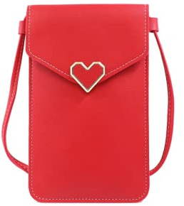 Narunii kleine Handy Umhängetasche Damen,Handy Umhängetasche Damen,Crossbody Handytasche Transparent für Touchscreen