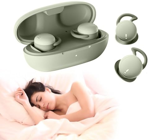 In Ear Kopfhörer Bluetooth kabellos für Seitenschläfer Mini klein Kopfhörer zum Schlafen in Ear Sleep Earbuds Ohrhörer für kleine Ohren unsichtbare kleinste Schlafkopfhörer Noise Cancelling Headphones