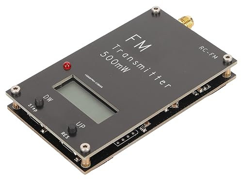 FM Sändare, 500Mw(0, 01 0, 5W) Och 108Mhz, Med Minnesfunktion, 63Db 0, 05% THD SNR, FM Sändare Med LCD Skärm Och USB Typ C Port