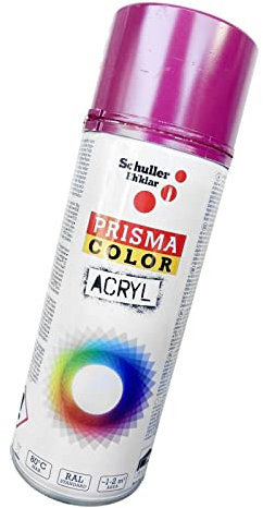 Lackspray Acryl Sprühlack Prisma Color RAL, Farbwahl, glänzend, matt, 400ml, Schuller Lackspray:Verkehrspurpur RAL 4006