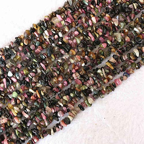 Tourmaline multicolore gravier irrégulier 5-7mm perles en vrac bijoux à bricoler soi-même 35 B594