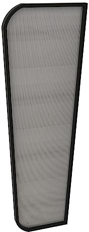 NOALED Urinal-Trennwand, Toilettentrennwand, Herren-Urinal-Sichtschutz-Trennwand, Urinal-Trennwand, durchscheinender Glasschutz für Badezimmer/Hotel/