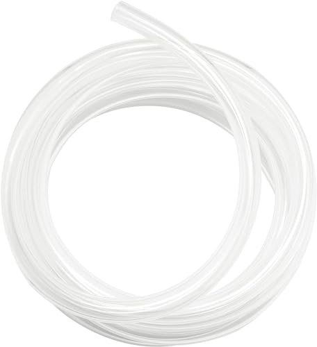 Tubo Flexible de PVC Transparente de 10 Metros, Manguera de Silicona para Transferir Líquidos, 6mm (Diámetro Interior) x 8mm (Diámetro Exterior)